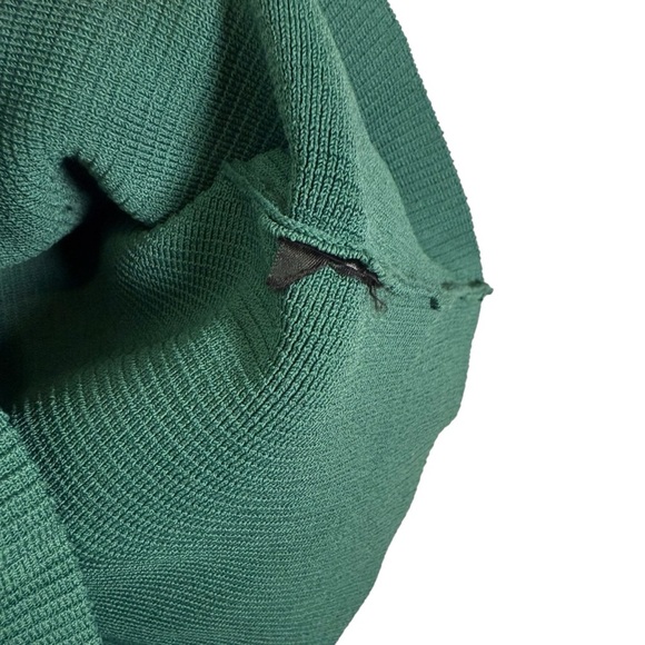 Aritzia Babaton Size M Sculpt Knit Racer Mini Dress Forest Green - Picture 5 of 7